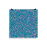 Painter - Blue Photo Paper Poster - Pattern and Print