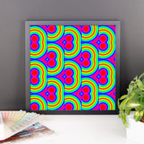 70s Throwback Framed Matte Poster - Pattern and Print