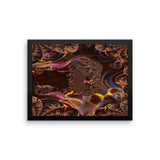 Christmas Lights Framed Photo Paper Poster - Pattern and Print