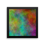 Colorful Space Framed Matte Poster - Pattern and Print