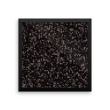 Black Licorice Framed Matte Poster - Pattern and Print