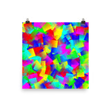 Bright Primary Photo Paper Poster - Pattern and Print