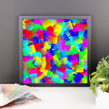 Bright Primary Framed Matte Poster - Pattern and Print