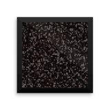 Black Licorice Framed Photo Paper Poster - Pattern and Print