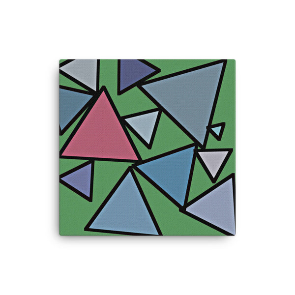 Triangles 12 x 12 Canvas Print