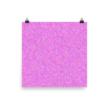 Painter - Pink Matte Poster - Pattern and Print