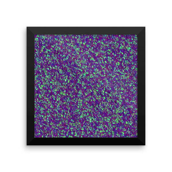 Painter - Deep Purple Framed Photo Paper Poster - Pattern and Print