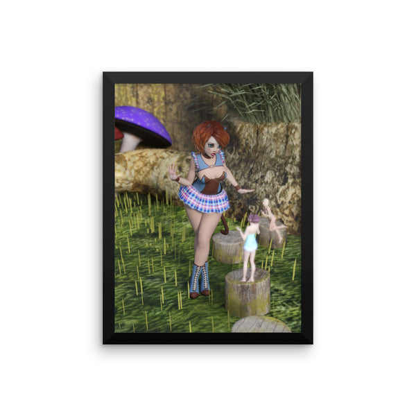 Fairy Encounter Framed Matte Poster