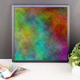 Colorful Space Framed Matte Poster - Pattern and Print