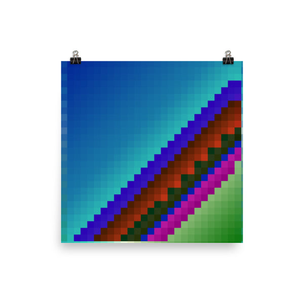 Pixel Photo Paper Poster