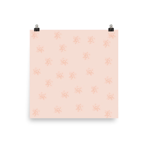 Peach Flowers Photo Paper Poster