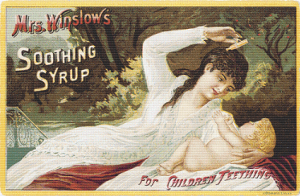 Mrs. Winslow's Soothing Syrup Trading Card - Pattern and Print