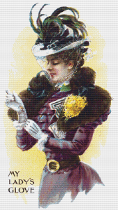 My Lady's Glove Trading Card - Pattern and Print