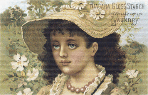 Niagara Gloss Starch Trading Card - Pattern and Print