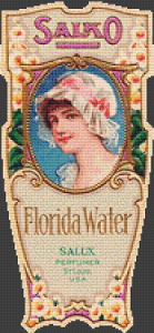 Salko Florida Water Label - Pattern and Print