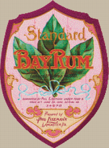 Standard Bay Rum Label - Pattern and Print