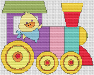 Toy Train - Pattern and Print