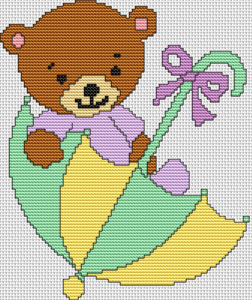 Umbrella Bear - Pattern and Print